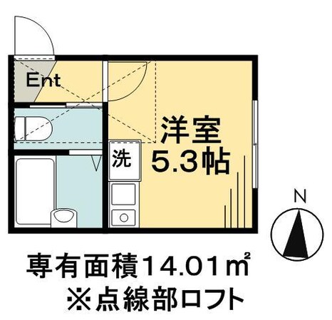 ラ・ムエット立石の物件間取画像